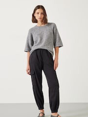Hush Black Ava Washed Cargo Trousers - Image 4 of 5