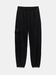 Hush Black Ava Washed Cargo Trousers - Image 5 of 5
