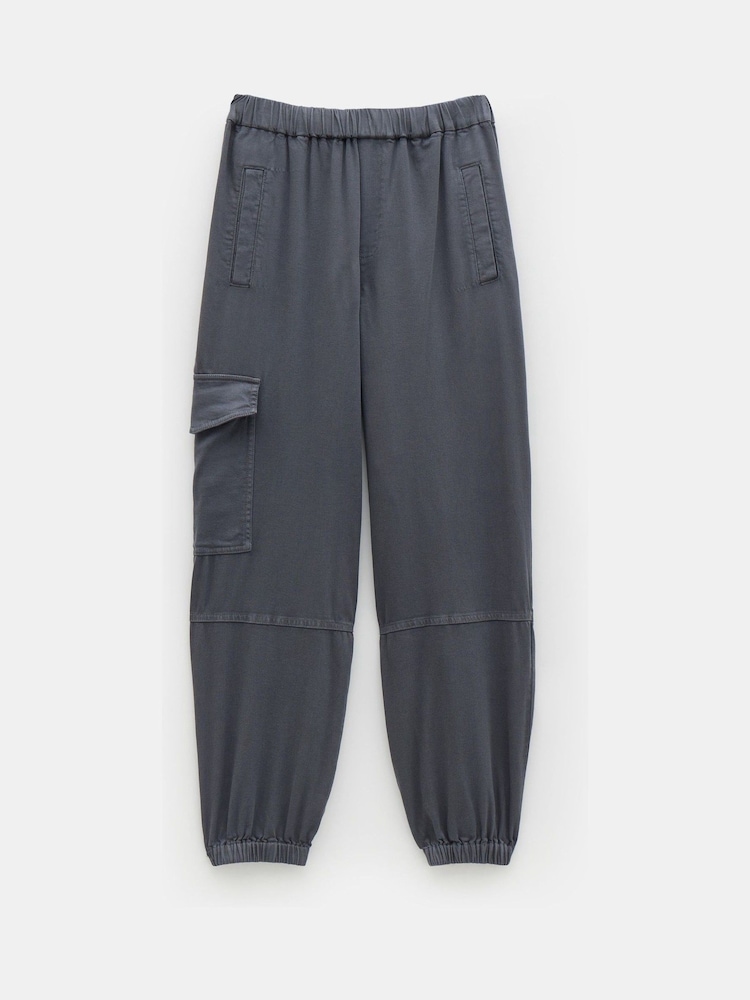 Hush Light Grey Ava Washed Cargo Trousers - Image 5 of 5