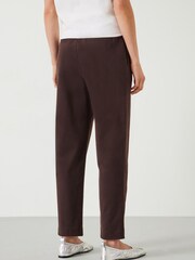 Hush Brown Ruby Cotton Pleat Trousers - Image 2 of 4