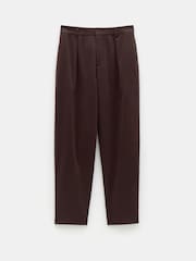 Hush Brown Ruby Cotton Pleat Trousers - Image 4 of 4
