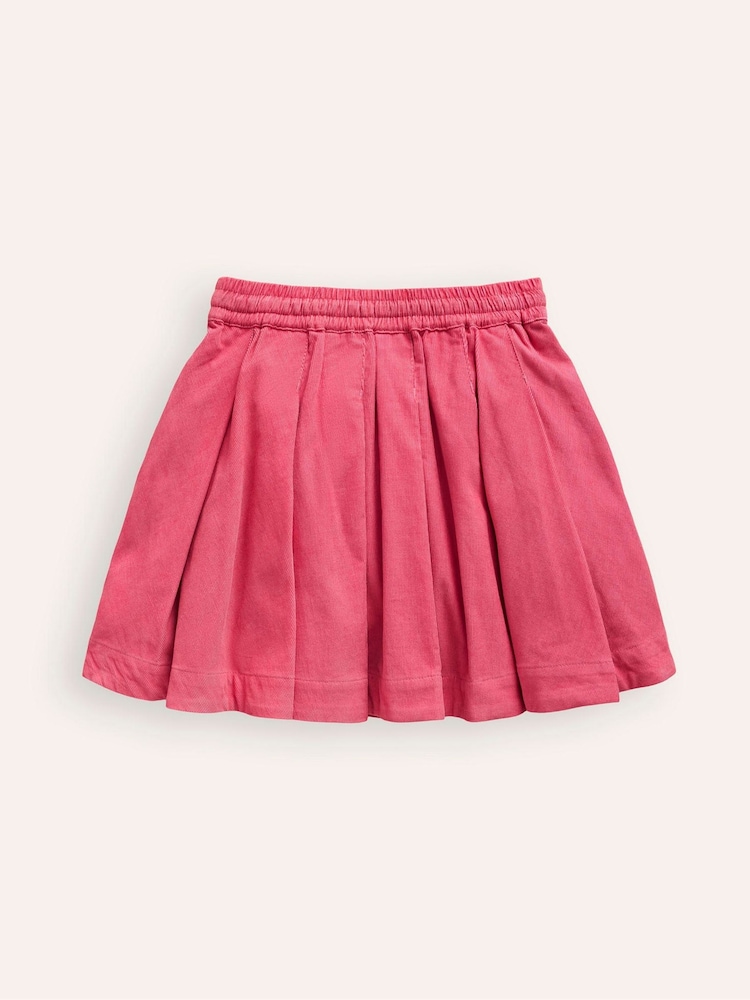 Boden Pink Pull-On Twirly Pleated Cord Skirt - Image 2 of 3