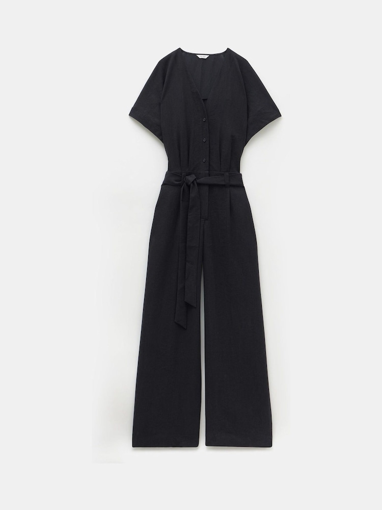 Hush Black Marie Pleat Jumpsuit - Image 5 of 5