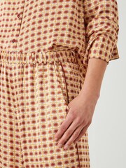 Hush Cream Rita Printed Wide Leg Trousers - Image 4 of 5