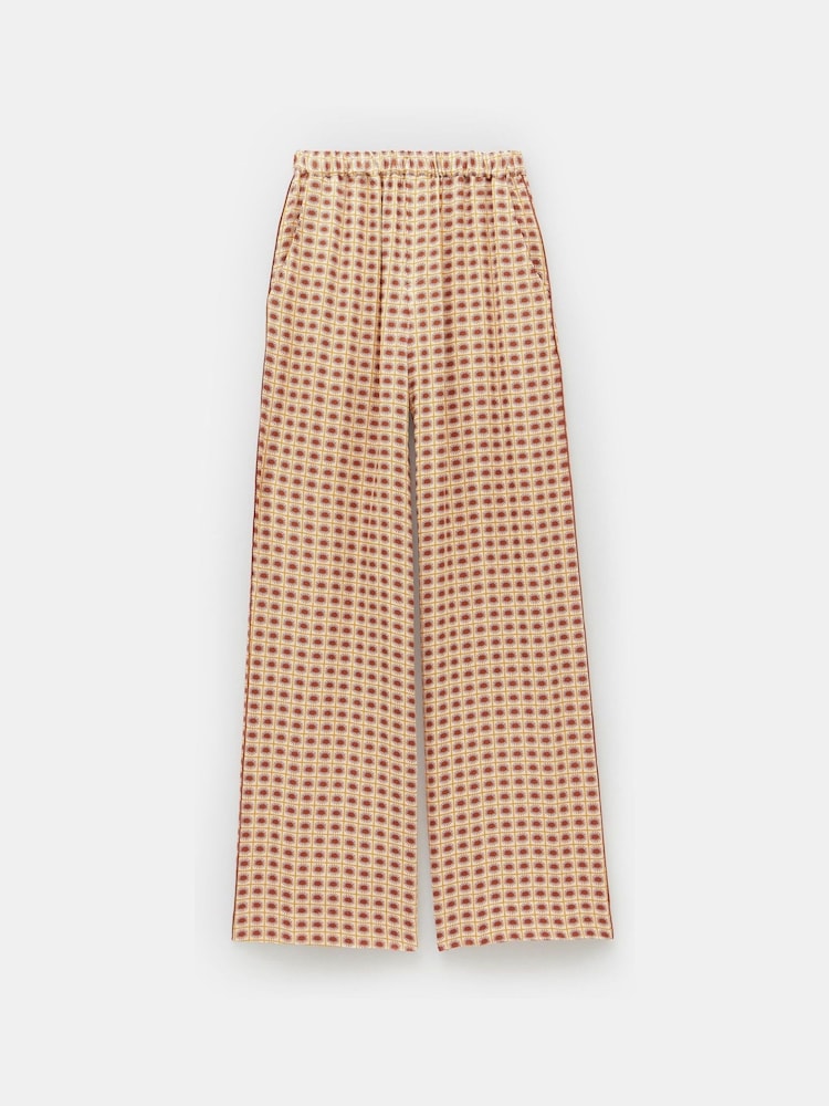 Hush Cream Rita Printed Wide Leg Trousers - Image 5 of 5
