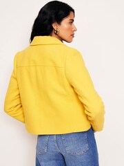 Boden Yellow Oxford Melton Jacket - Image 3 of 5