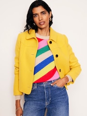 Boden Yellow Oxford Melton Jacket - Image 4 of 5