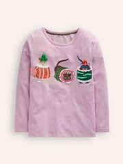 Boden Pink 100% Cotton Printed Sushi Cats Graphic T-Shirt - Image 1 of 3