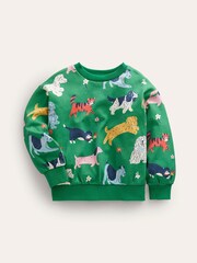 Boden Green 100% Cotton Printed Pets Relaxed Sweatshirt - Image 1 of 3