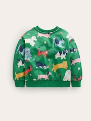 Boden Green 100% Cotton Printed Pets Relaxed Sweatshirt - Image 2 of 3