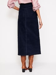 Boden Blue 5 Pocket Corduroy Maxi Skirt - Image 3 of 5