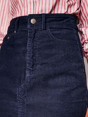 Boden Blue 5 Pocket Corduroy Maxi Skirt - Image 4 of 5