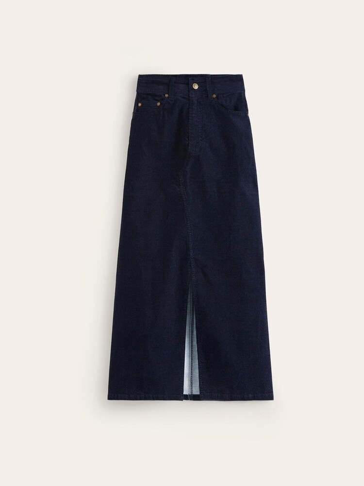 Boden Blue 5 Pocket Corduroy Maxi Skirt - Image 5 of 5 Boden Blue 5 Pocket Corduroy Maxi Skirt - Image 5 of 5