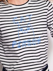 Boden Cream 100% Cotton Embroidered Regular T-Shirt - Image 4 of 5
