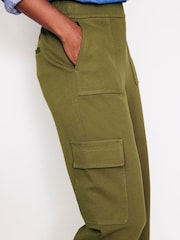 Boden Green Ponte Twill Tapered Trousers - Image 2 of 5