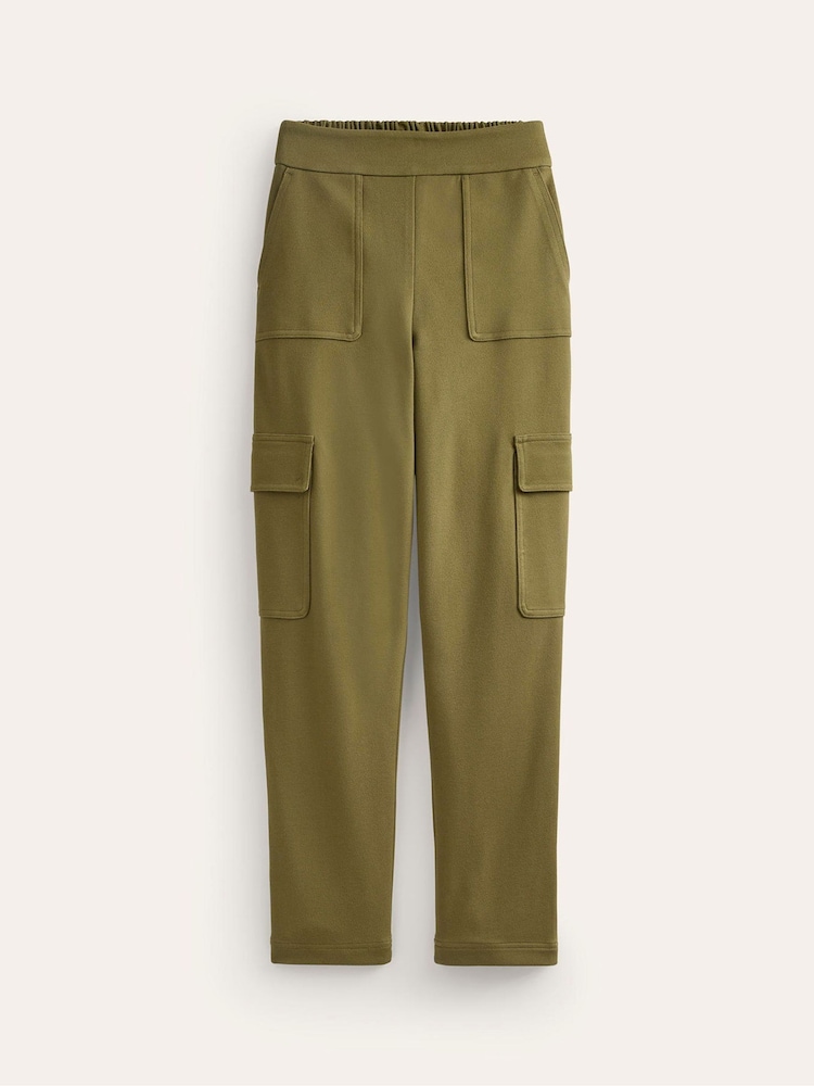 Boden Green Ponte Twill Tapered Trousers - Image 5 of 5