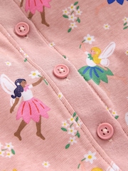 Boden Pink 100% Cotton Fairies Snug All-In-One Pyjamas - Image 3 of 3