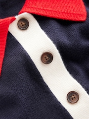 Boden Blue Merino Blend Henley Jumper - Image 6 of 6
