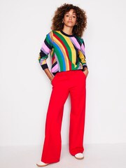 Boden Green Multi 100% Cotton Hannah Printed Sweatshirt - Image 2 of 5