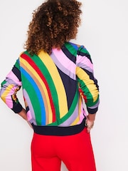 Boden Green Multi 100% Cotton Hannah Printed Sweatshirt - Image 3 of 5