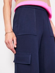 Boden Blue Ponte Twill Tapered Trousers - Image 2 of 5