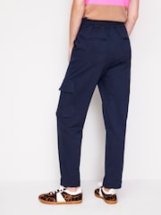 Boden Blue Ponte Twill Tapered Trousers - Image 3 of 5
