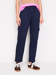 Boden Blue Ponte Twill Tapered Trousers - Image 4 of 5