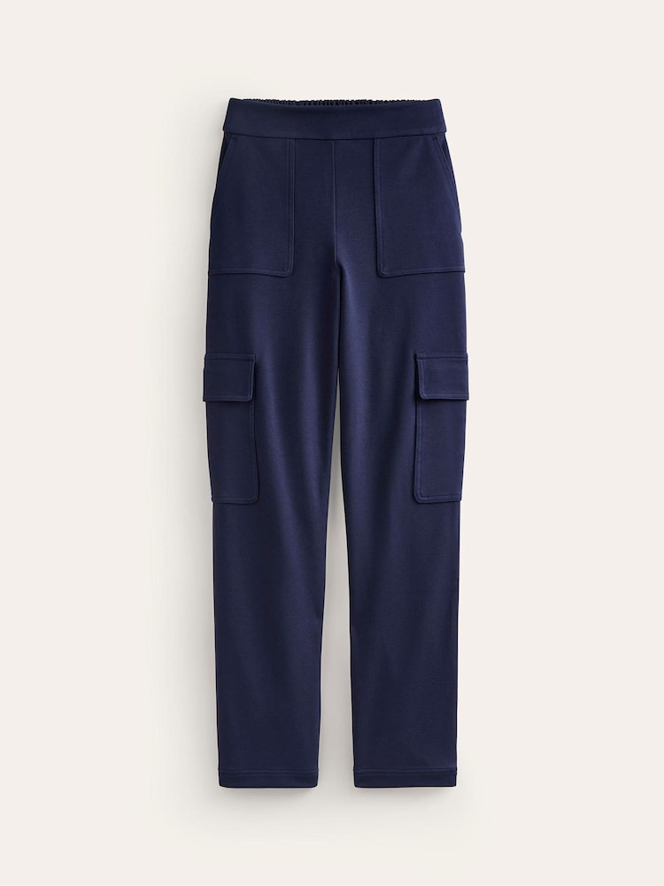 Boden Blue Ponte Twill Tapered Trousers - Image 5 of 5
