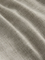 Sage Green Regular Tapered Fit Textured Linen Cotton Elasticated Drawstring Trousers - Image 8 of 11