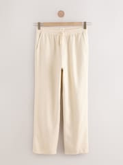 Blanco crudo - Textured Elasticated Waist 100% Cotton Trousers - Imagen 6 de 8