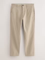 Stone Regular Tapered Fit Stretch Chinos Trousers - Image 1 of 4