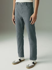 Blue Slim Fit 5 Pocket Soft Touch Trousers - Image 1 of 11