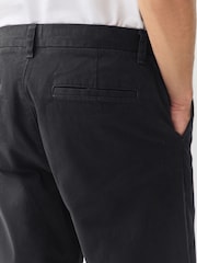 Black Regular Tapered Fit Stretch Chinos Trousers - Image 2 of 10