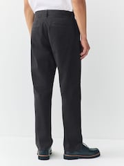 Black Regular Tapered Fit Stretch Chinos Trousers - Image 4 of 10