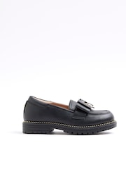 River Island Black Girls Bow Loafers - Image 1 of 4