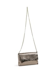 PIECES Grey Bronze Sequin Cross Body Bag - Image 2 of 2