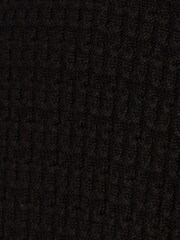 Adrianna Papell Long Sleeve Fray Trim Cardigan Black Sweater With Pockets - Image 7 of 7
