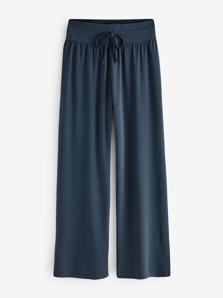 Hush Blue Amie Wide Leg Joggers - Image 4 of 4