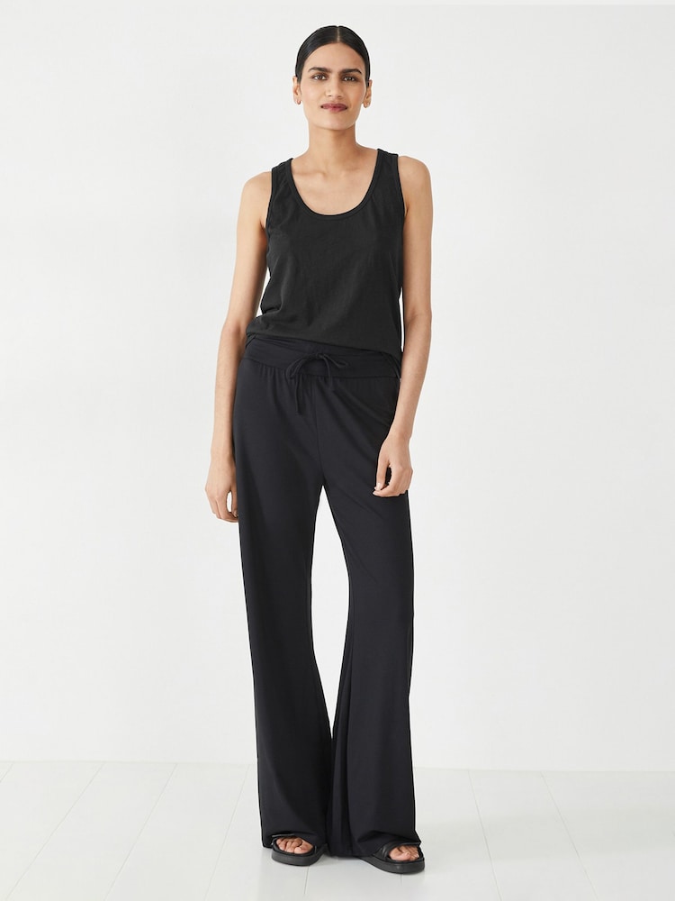 Hush Black Amie Wide Leg Joggers - Image 1 of 4