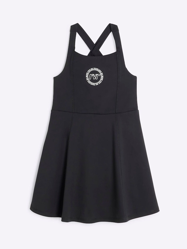 فستان قطن 100% انسيابي عملي للبنات من River Island - صورة 1 من 1