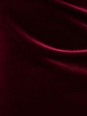 Adrianna Papell Red Velvet Asymmetric Dress - Image 7 of 7