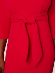 Adrianna Papell Blue Front Tie Short Dress - Image 4 of 7