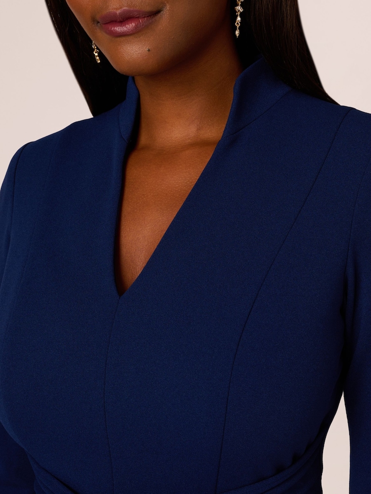 Adrianna Papell Blue Front Tie Short Dress - Image 5 of 7