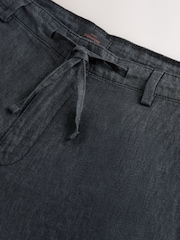Темно-серый - Свободный крой - 100% Linen Signature Chino Trousers - Изображение 9 из 10
