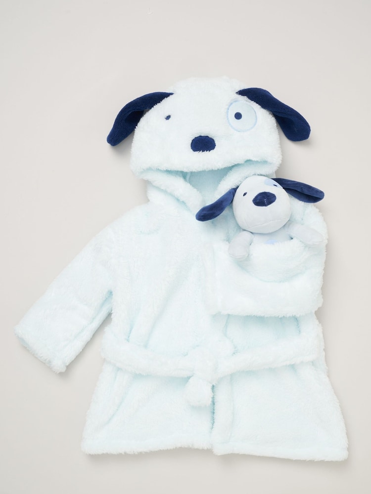 Rock-A-Bye Baby Boutique Bathrobe and Plush Toy Set - Image 6 of 6 Rock-A-Bye Baby Boutique Bathrobe and Plush Toy Set - Image 6 of 6