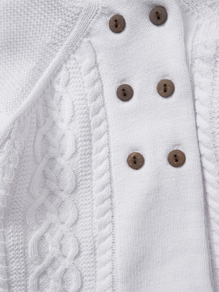 Rock-A-Bye Baby Boutique 100% Cotton Double Knit Hooded Cardigan - Image 3 of 3