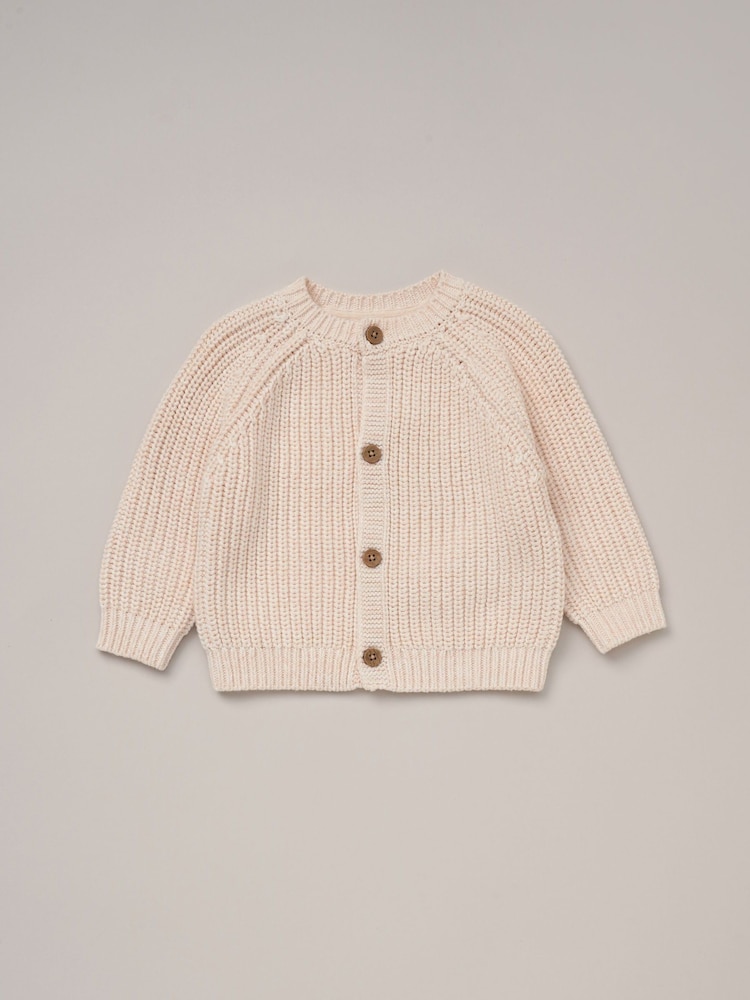 Rock-A-Bye Baby Boutique 100% Cotton Cardigan with Embroidery Back Detail - Image 1 of 3