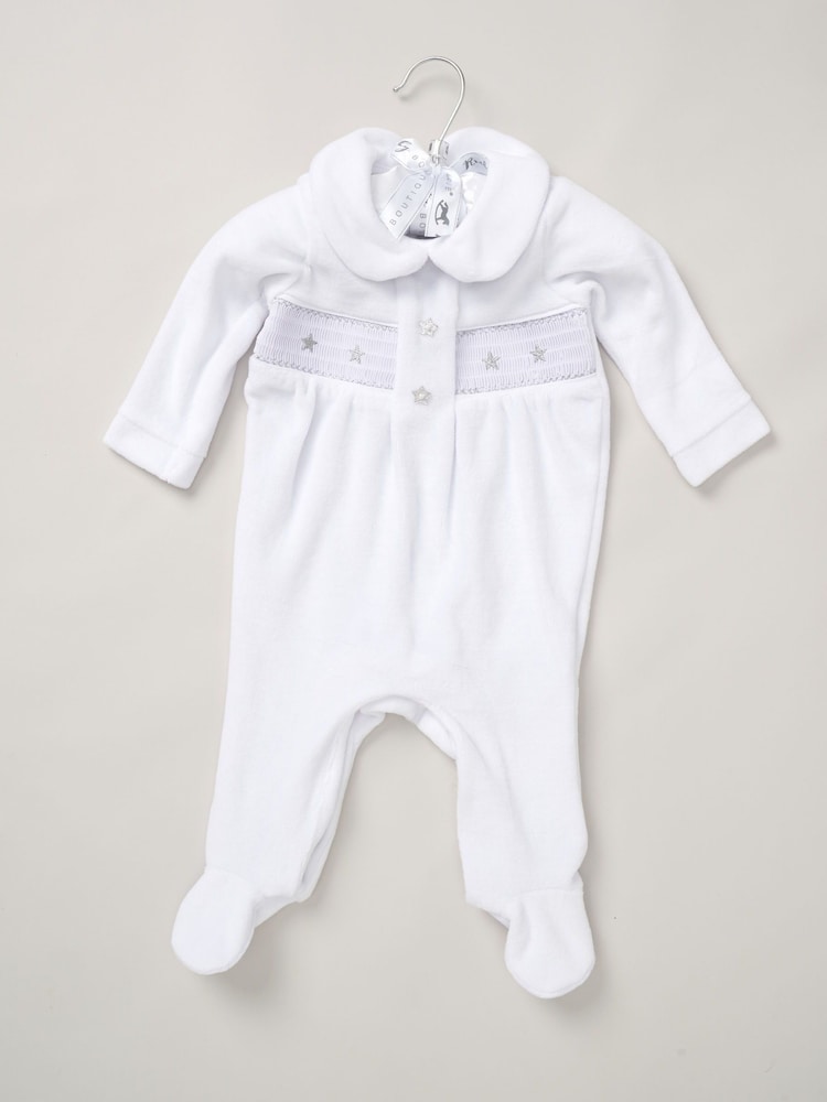Rock-A-Bye Baby Boutique Velour All-In-One Sleepsuit - Image 1 of 3