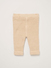 Rock-A-Bye Baby Boutique 100% Cotton True Knit Cardigan with Sherpa Lining and Double Knit Trousers Outfit Set - Image 4 of 4