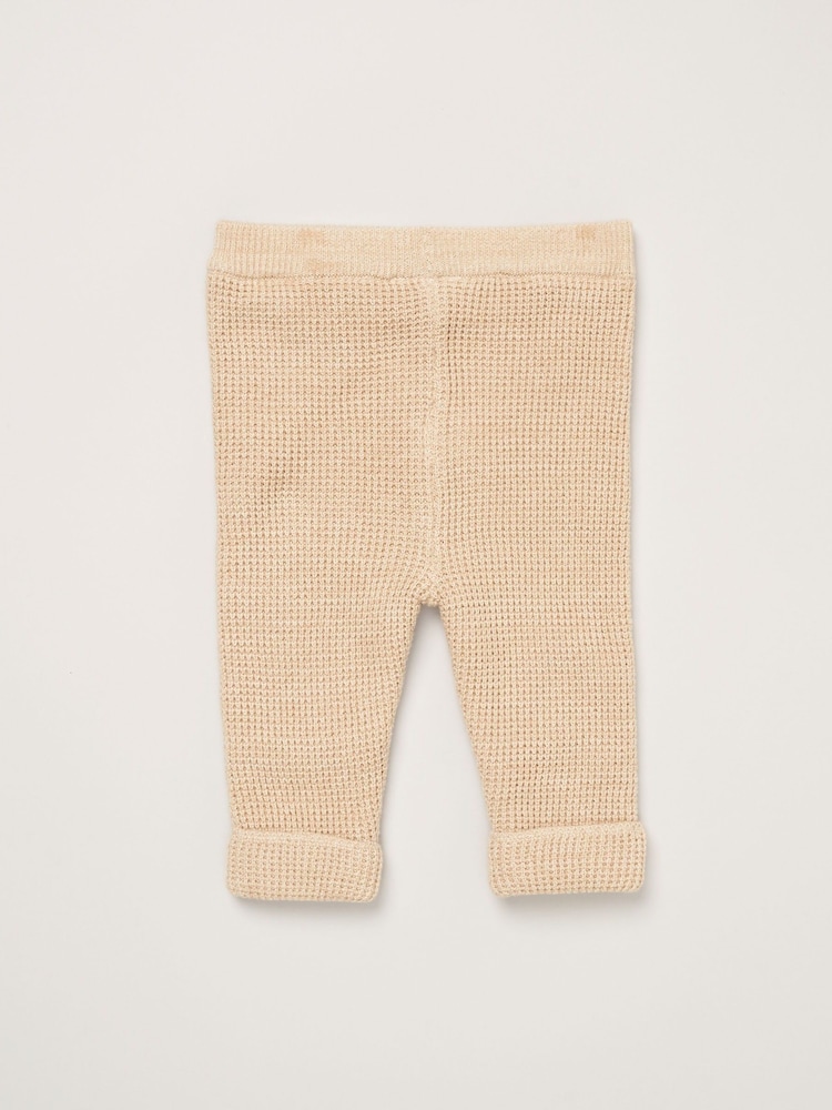 Rock-A-Bye Baby Boutique 100% Cotton True Knit Cardigan with Sherpa Lining and Double Knit Trousers Outfit Set - Image 4 of 4